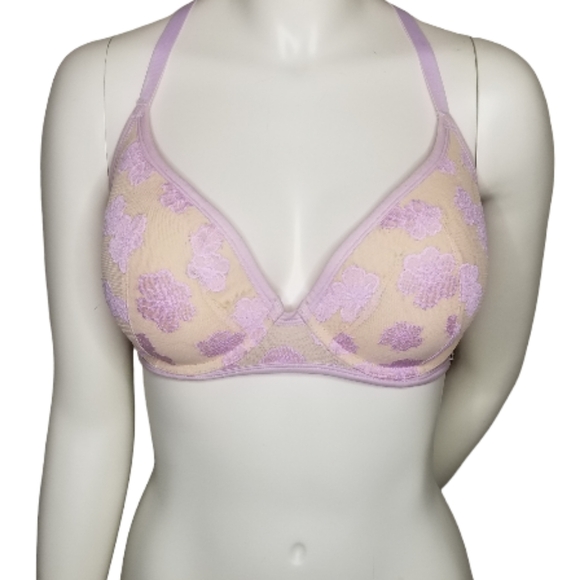 PINK Victoria's Secret Lace Razorback Bra‎ 36DD - Picture 1 of 11